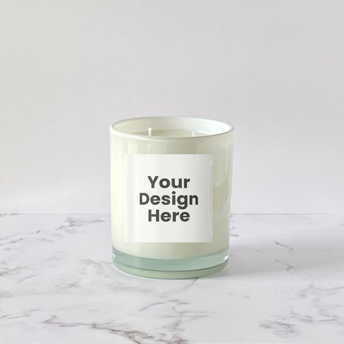 Private Label Candles by Velavida Candles 14 Oz White Glossy (12 Candles)