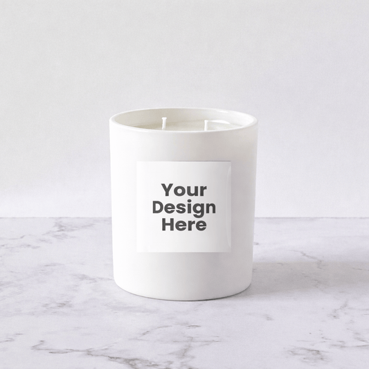 Private Label Candles by Velavida Candles 14 Oz White Matte Private Label Candles (12 Candles)