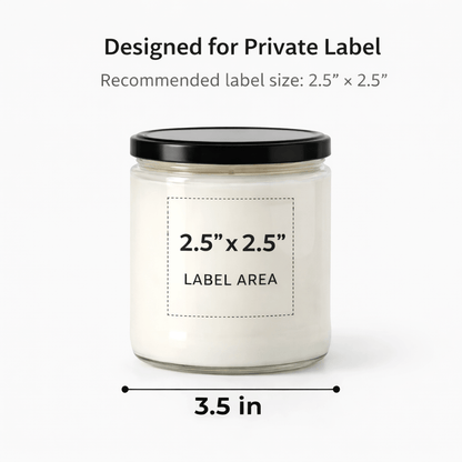 Starting at $10.75 per candle Candles 16 oz Bulk Candles- 12 Pack Clear Jar with Black Lid