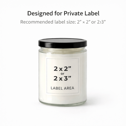 Starting at $7.50 per candle Candles 9 oz Bulk Candles- 12 Pack Clear Jar with Black Lid
